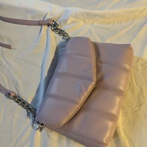 Elegant lavender Quilted Shoulder Bag